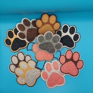 Colorful Paw Print Coasters